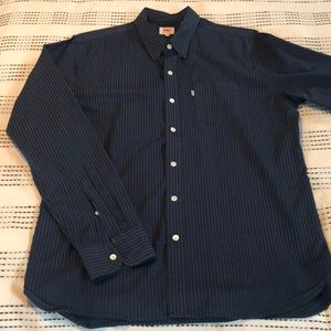 Levi’s indigo striped shirt. European slim fit.
